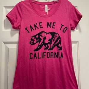 NWT Episode Graphics “Take me to California” Pink Medium
